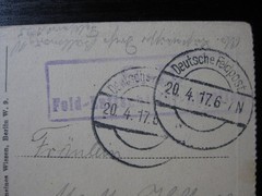 DEUTSCHES REICH 1917 very nice WWI Feldpost postcard w/ Feld-Luftschiff cancel!
