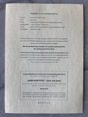 1958 Germany Berlin ETB Ersttagsblatt First Day Sheet Set 9N148 9N152 9N155 9N16