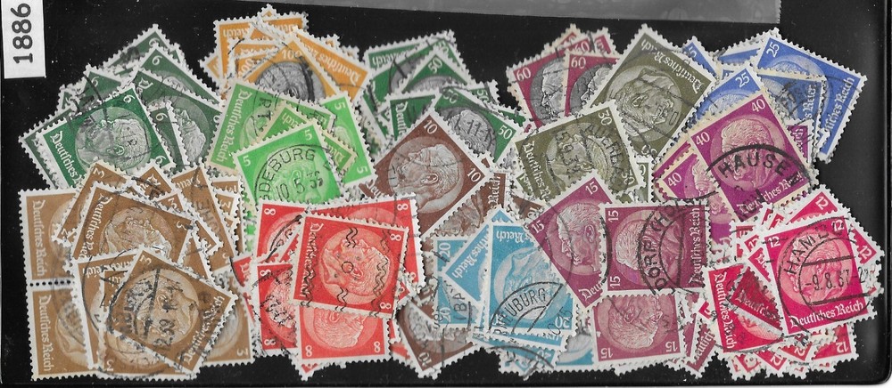 Postmarks / 200+ Good mix Germany President Hindenburg Great postmarks #1886