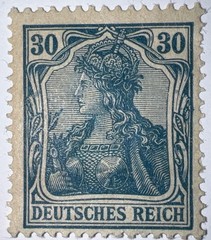 Travelstamps: Germany Stamps Mi#144 -30pf Mint Og Hinged WMK MOGH
