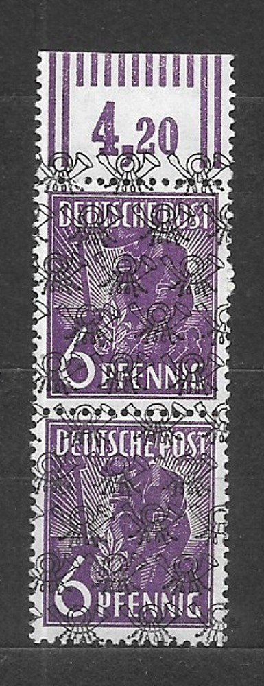 Germany 1948 – Mi. 37 FII. – error – overprint shift – MNH