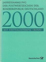 Federal annual collection 2000 with first day stamp Bonn canceled – complete
