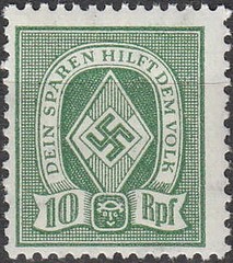 Stamp Germany Revenue WW2 3rd Reich Era HJ Sport Folk Selection MNH