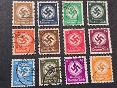 Nazi German THIRD REICH SWASTIKA OFFICIAL NSDAP Full Set Used WW2 German