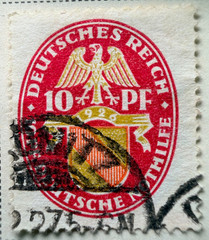 Germany Lot of 12 City Seals 1925-29 SC Range B12-B30 Semi-Postal CXL’d