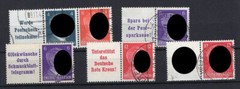 Stamps Seals Germany W153/57 Stamped Authenticity Genuine
