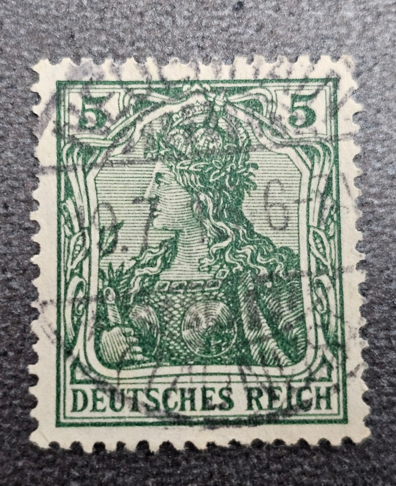 Stamp Germany Deutsches Reich Germania 5 Pfennig 1905 Mi. Nr. 85 [🇩🇪39672-10]