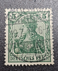 Stamp Germany Deutsches Reich Germania 5 Pfennig 1905 Mi. Nr. 85 [🇩🇪39672-10]