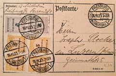 16.11.1923 Germany Freiburg Lucerne Inflation Correct Rate 24000000000 D7