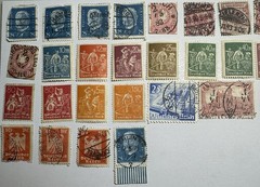 Lot of 160+ Germany 1900-1932 Weimar Reichspost Pictorials Perfins Used