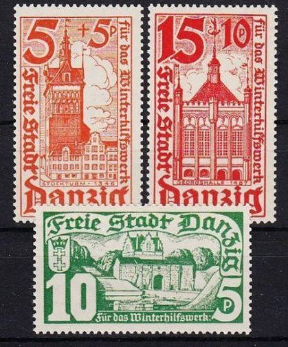Danzig 1935 Mi.No. 256-58 **