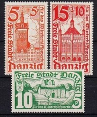 Danzig 1935 Mi.No. 256-58 **