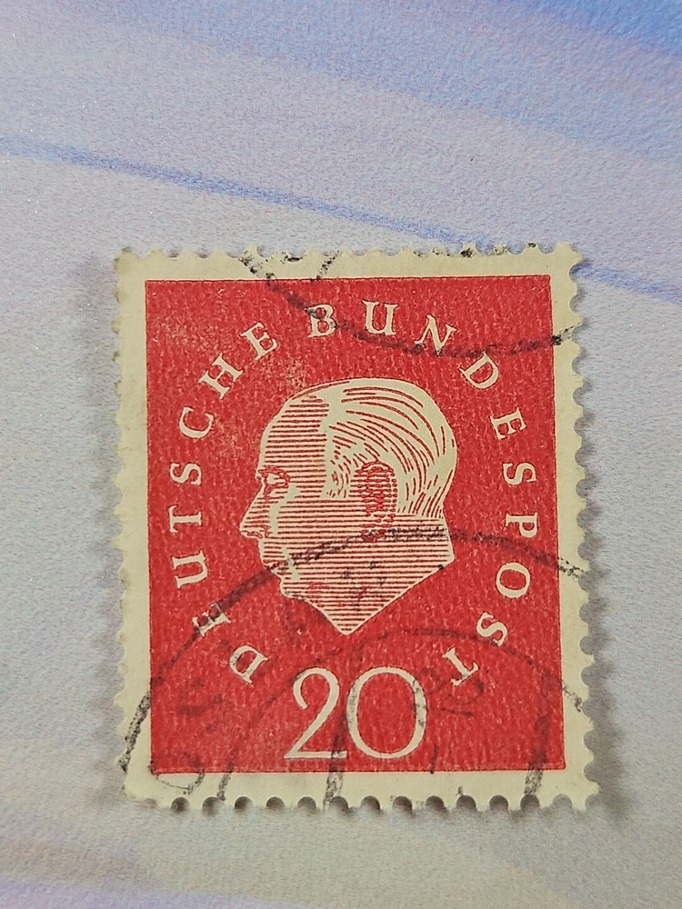Germany Stamp Theodor Heuss 20pf Used 795 Circular Cancel