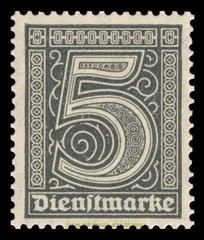 EBS Germany 1920 – Officials – Dienstmarken – Michel 23/33 – MNH** (short set)