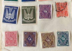 PRE-WW2 GERMAN WEIMAR REPUBLIC INFLATIONARY POSTAGE STAMP GROUPING