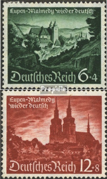 German Empire 748-749 with hinge 1940 Eupen-Malmedy