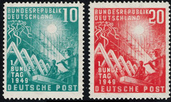 Germany Scott # 665 – 666 Mint NH Complete 1949 lComplete Set ( Stock Image)