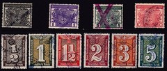 Lot-R Stamp Germany Poland Revenue WWII Court Document Fee Selection Used