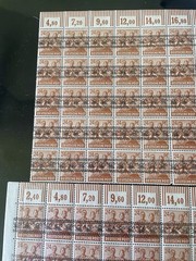 1948 Lot Of 2 X 50 Blocks Stamp Germany Allied Occupation Overprint. 24pf. MNH