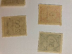 German Deutsches Reich 1m, 5m, 50m, 200m Stamp, unused, unhinged