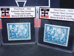 Nazi Germany 1933 Wagner Tristan and Isolde Stamp 20 Pfg 505B MH pre-WW2