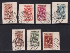 GERMANY 1931 Saar Christmas Charity Paintings set of 7 SG 143-149 Used (CV £750)