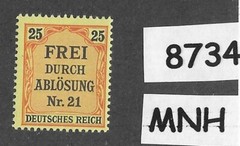 MNH Stamp Scott OL6 Prussia district German Empire 1903 Official PF25 #8734