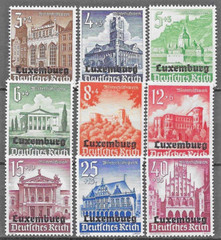 Germany’s Occupation of Luxemburg 1941 Mi# 33-41 MNH **