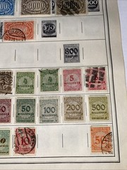 GERMANY ~several (100) German Stamps ~ c.1920’s Full Page 2 Side