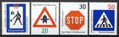 BRD 1971, New traffic regulations (I) set VF MNH, Mi 665-68 2,2€