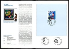 GERMANY FOLDER 2012/08 KUNST „DER BLAUE REITER“ FRANZ MARC KANDINSKY ART PFERD