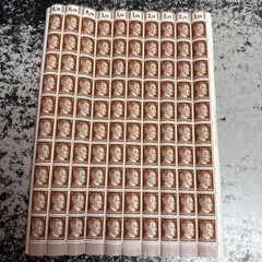 Germany Deutsches Reich WWII Hitler Head 2RM Stamps 3 Full Sheets 300 Stamps