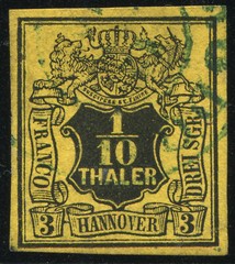 Germany Hannover 1851 3 Sgr. Used VF Mi 5 Very Fine!