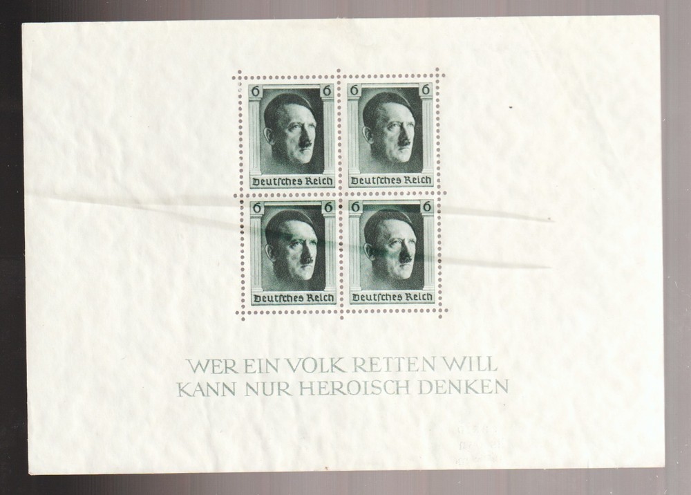 1937 Germany Sc# B102. Presidential Propaganda. MLH Est$20.00 creased