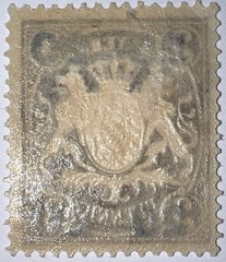 Travelstamps: 1920 Germany Bayern Overprint Stamp Mi 177 – Mint MOGH