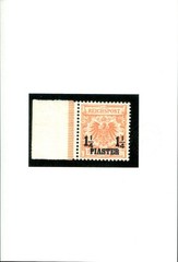 GERMAN COLONIES TURKEY 1889 9ba * RED ORANGE FLAWLESS CERTIFICATE J-L BPP(E8884