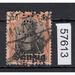 Danzig stamped COMPANY PUNCHING PERFIN Max Flrell Haberdashery