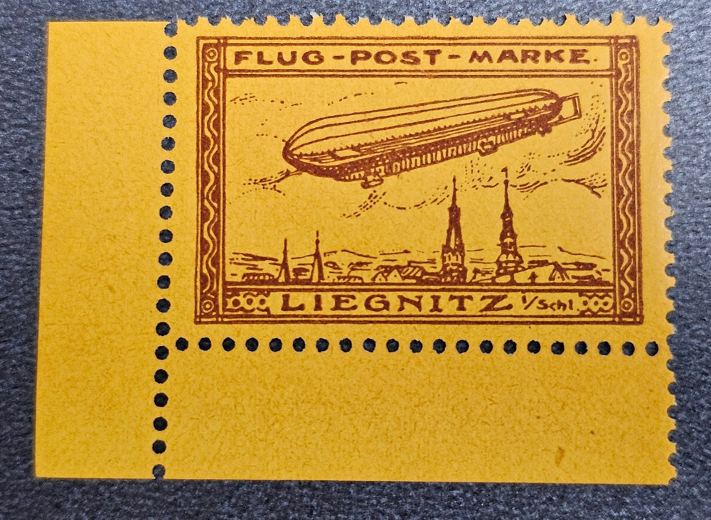 Stamp Germany Reich Flugpostmarke Liegnitz Zeppelin Mi. Nr. 11 [🇩🇪39537-1]