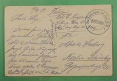 DR WHO GERMANY WWI FELDPOST INF REGT NO 30 FREE FRANK POSTCARD R32252