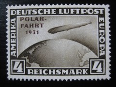 DEUTSCHES REICH Mi. #458 scarce mint Polarfahrt Zeppelin stamp! CV $660.00