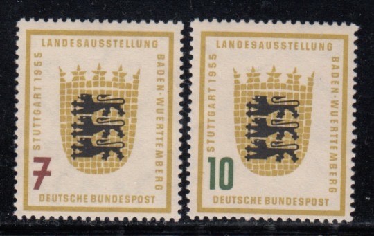 WEST GERMANY Baden-Württemberg MNH set