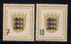 WEST GERMANY Baden-Württemberg MNH set