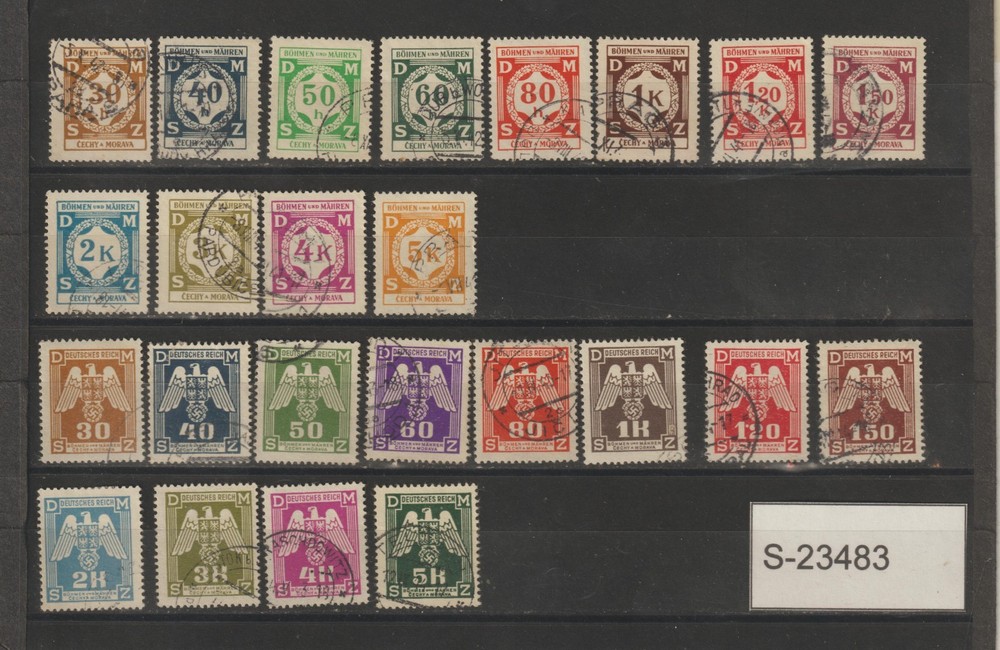 Germany Bohemia 2 sets officials S-23483