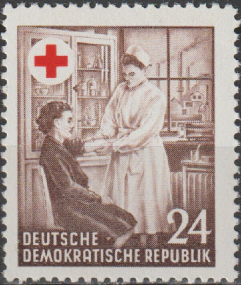 Germany-GDR 1st Ann Red Cross Society GDR 1953 MNH-4 Euro