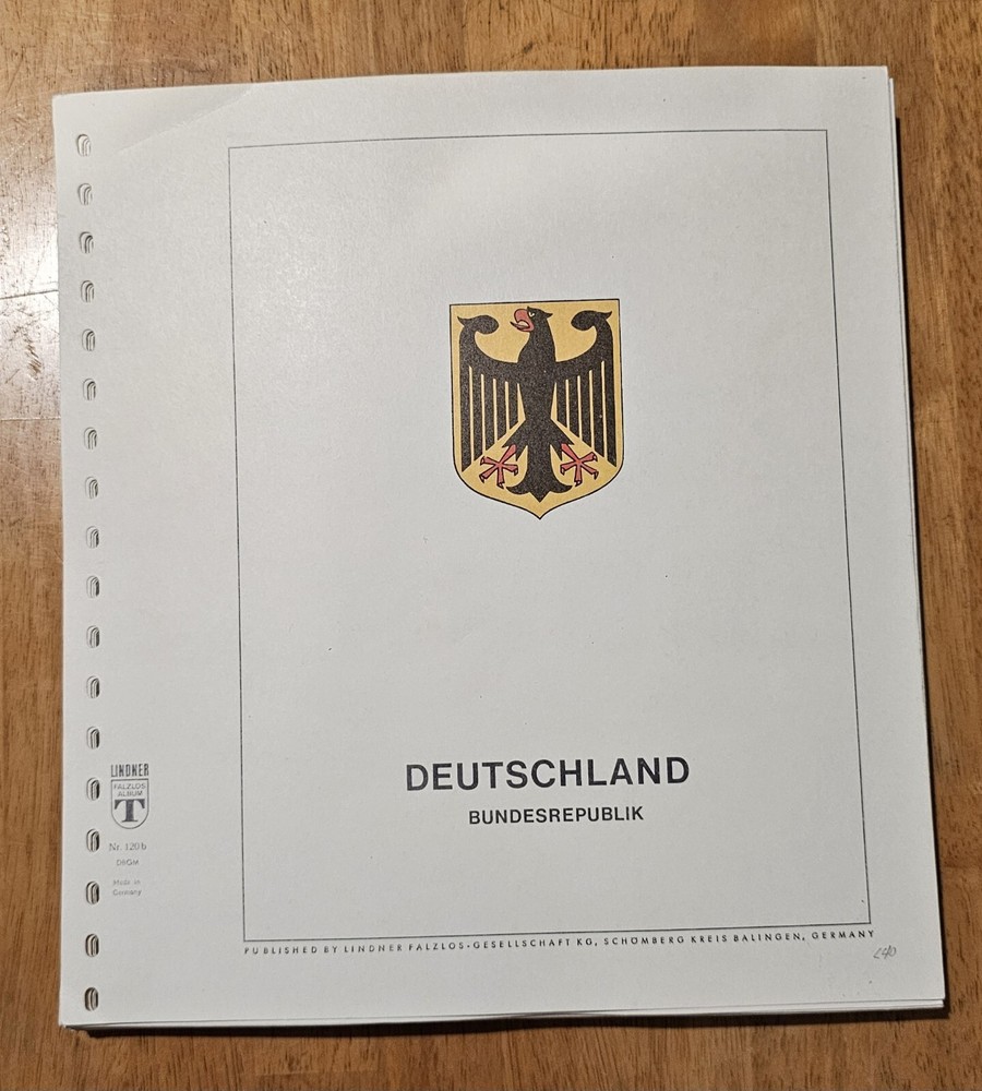 Lindner Pre-printed Sheets Falzlos 120b Frg Germany 1971-1978. Read Description.