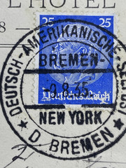 8/9 1935 Germany Catapult Cover (One of the Last) SS Bremen Seapost To New York