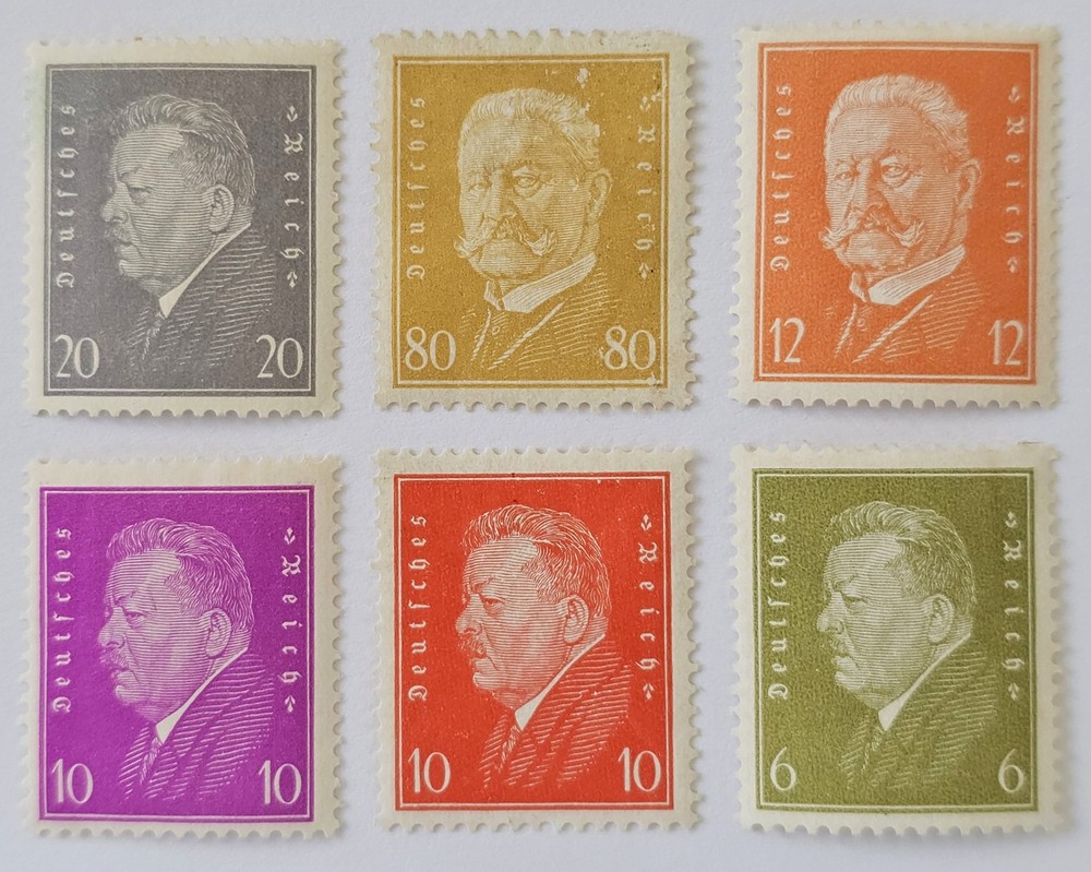 GERMANY EMPIRE CLASSICS 1928/32 Lot of 6x Mainly Very Fine MM (€230 for MNH)