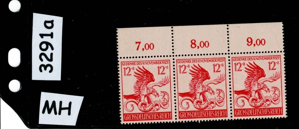 MNH stamps B289 / 21st anniversary Munich Putsch 1944 Third Reich era #3291a