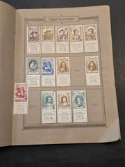Rare Antique German Seemanns Portrait Stamp Album 300+ Historical Stamps