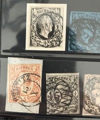 GERMANY – Saxony Nice Selection Of Better Stamps – High CV